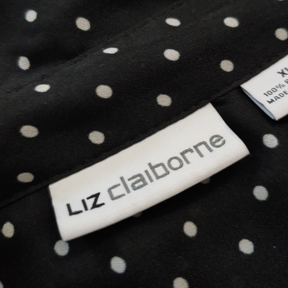 LIZ CLAIBORNE | B&W Button Up - Picture 5 of 5